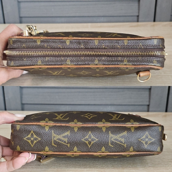 Authentic LOUIS VUITTON Monogram Pochette Marly Bandouliere Crossbody - Picture 5 of 11